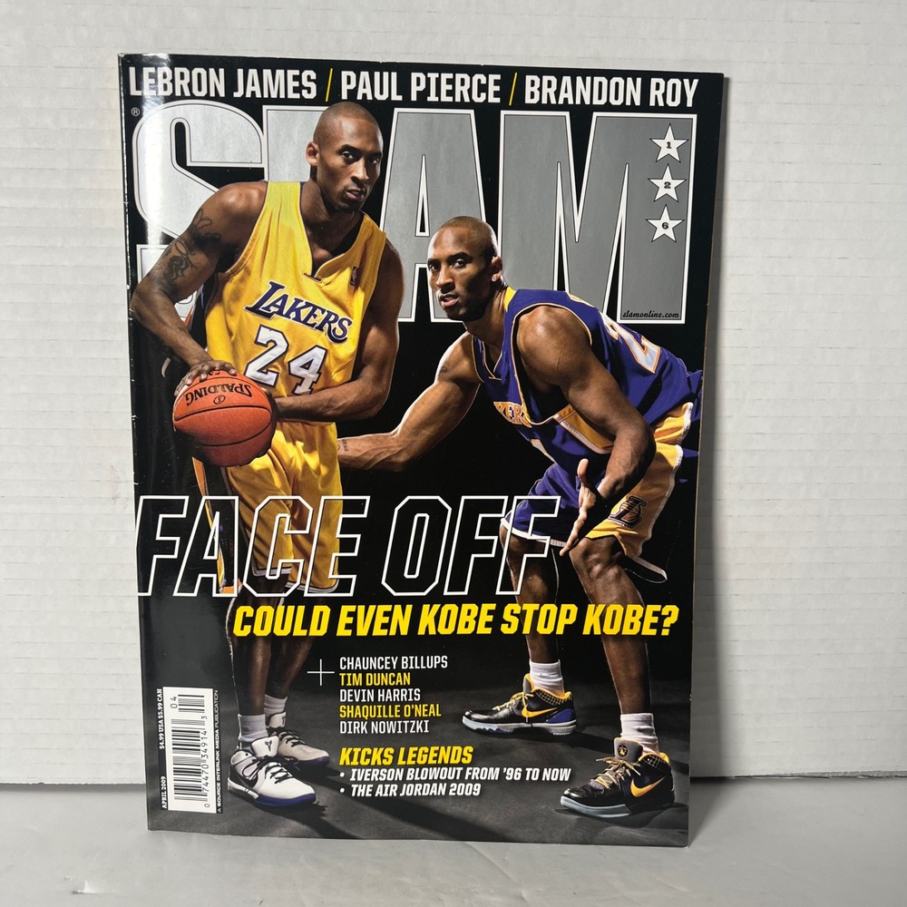SLAM‎ Magazine Issue 126 April 2009 Kobe Bryant Face Off LeBron James NBA Kicks
